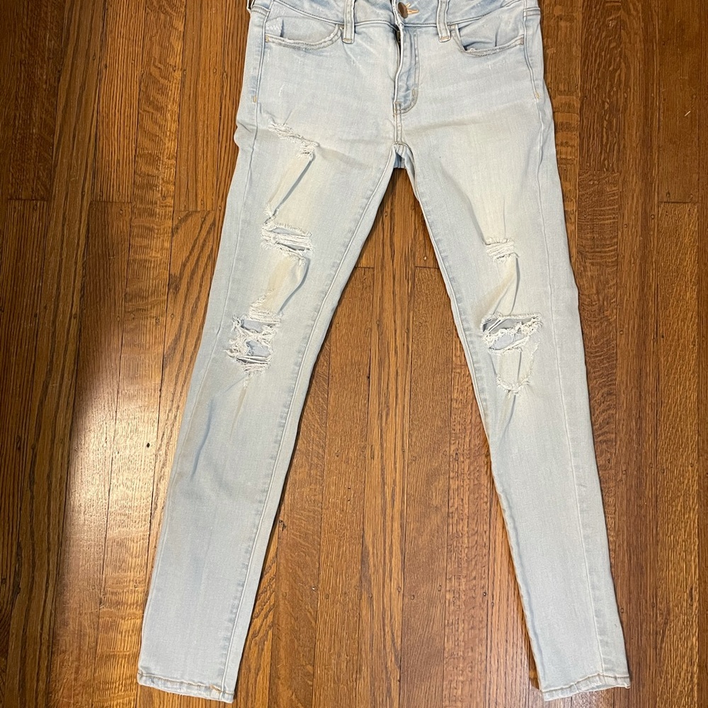 Light Colored American Eagle Jeans Size 4